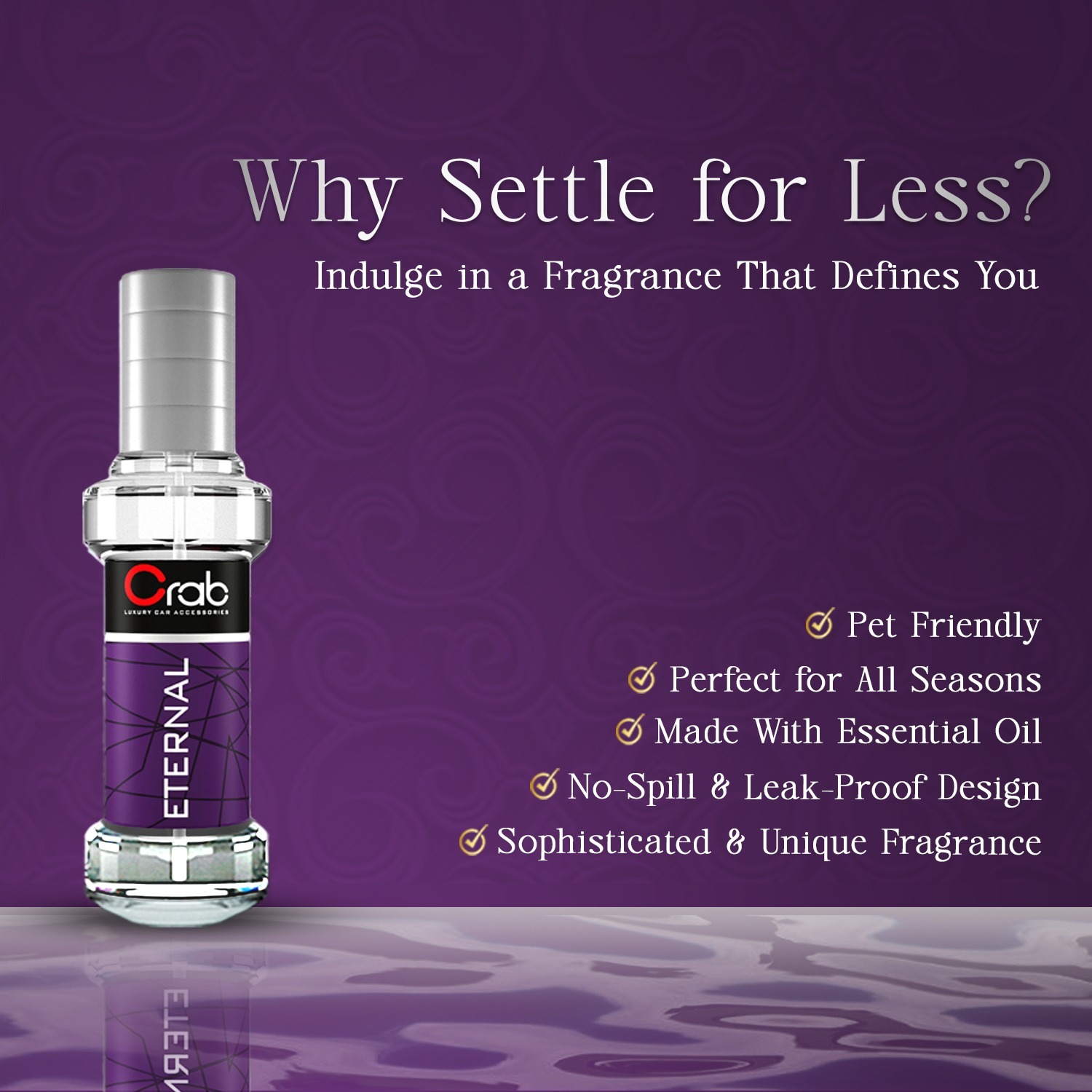 Crab Car Spray Perfume With Eternal Fragrance – Long Lasting Car Fresheners, Ideal for Dashboard Use, Keeps Car Smelling Fresh and Clean – Car Perfume for Dashboard - Image 2