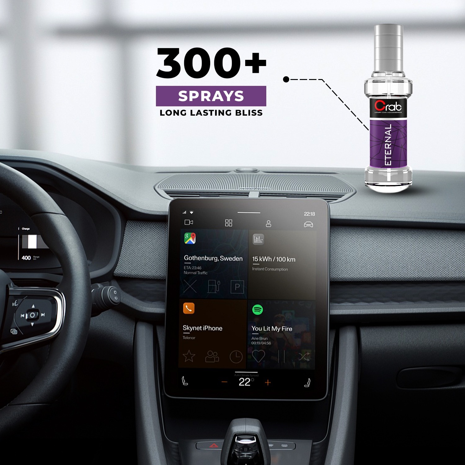 Crab Car Spray Perfume With Eternal Fragrance – Long Lasting Car Fresheners, Ideal for Dashboard Use, Keeps Car Smelling Fresh and Clean – Car Perfume for Dashboard - Image 3