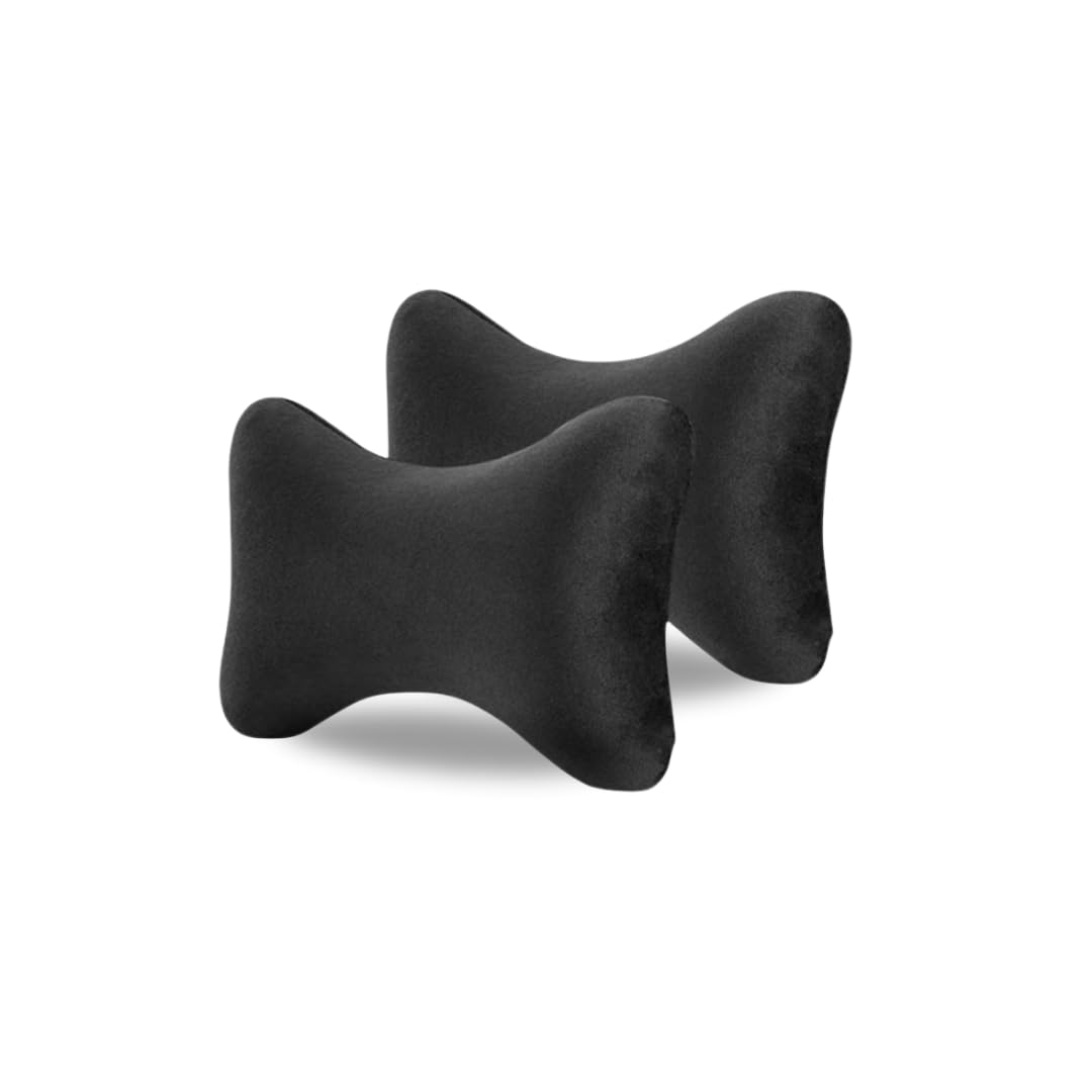 Crab Bone Shaped Cushion for Car - Set of 2 | Memory Foam Pillow for Proper Posture, Comfort & Sciatica Relief | Perfect for Home, Office & Car Seat | Neck, Shoulder & Head Support