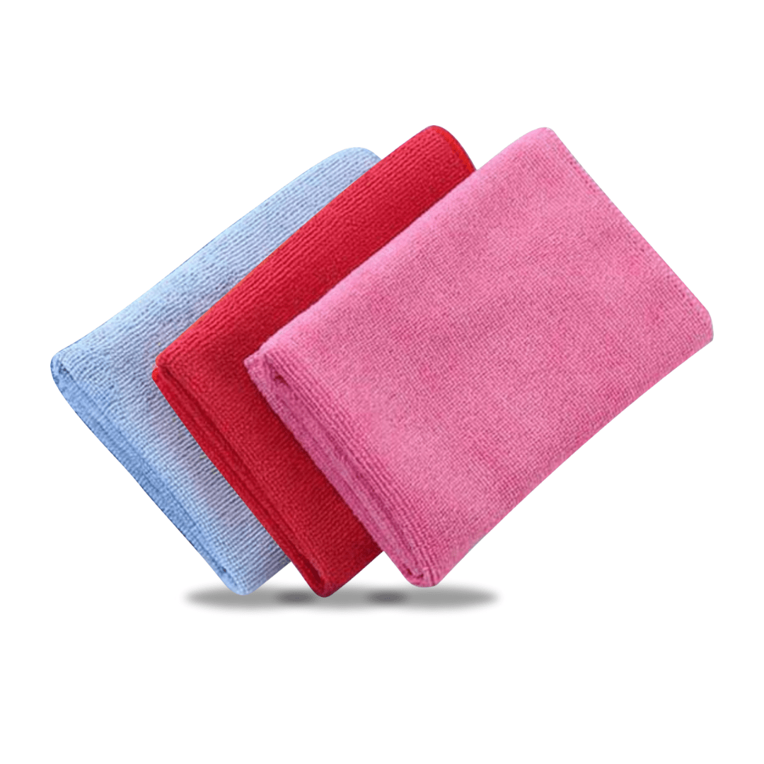 Crab Microfiber Towel Pack of 3 – 40x60cm, 300 GSM for Scratch-Free Car Cleaning & Drying – Perfect for Wet & Dry Use!