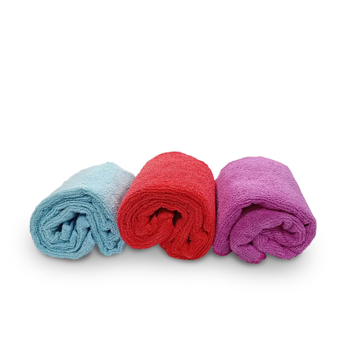 Crab Microfiber Towel 40x40cm, 430 GSM, Ultra-Soft, High Absorbency Cleaning Cloth (Pack of 3)