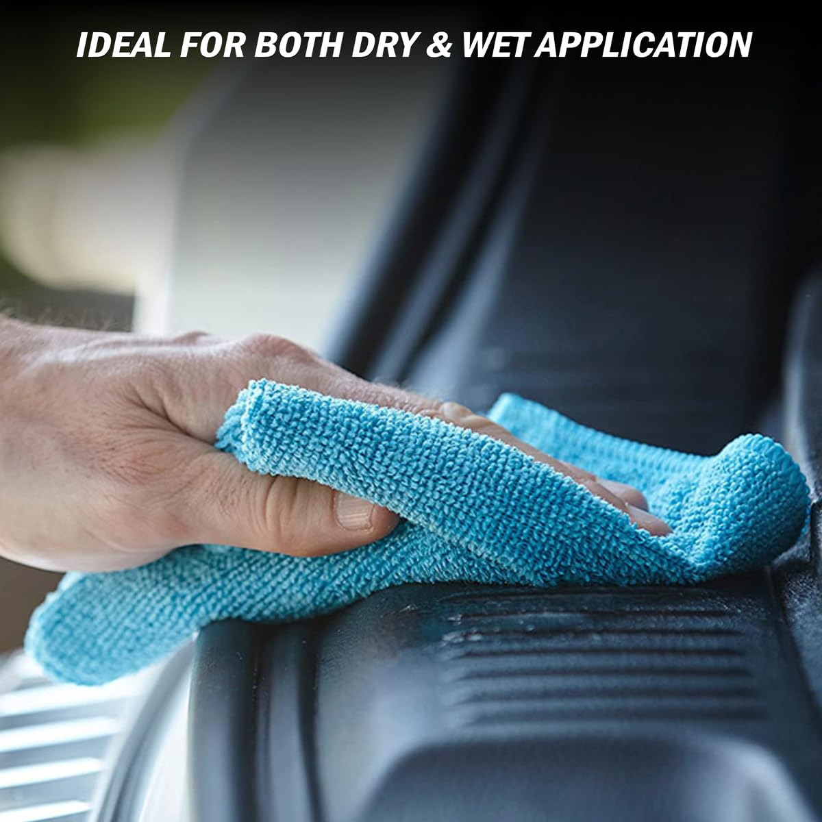 Crab Microfiber Towel 40x40cm, 430 GSM, Ultra-Soft, High Absorbency Cleaning Cloth (Pack of 3) - Image 4